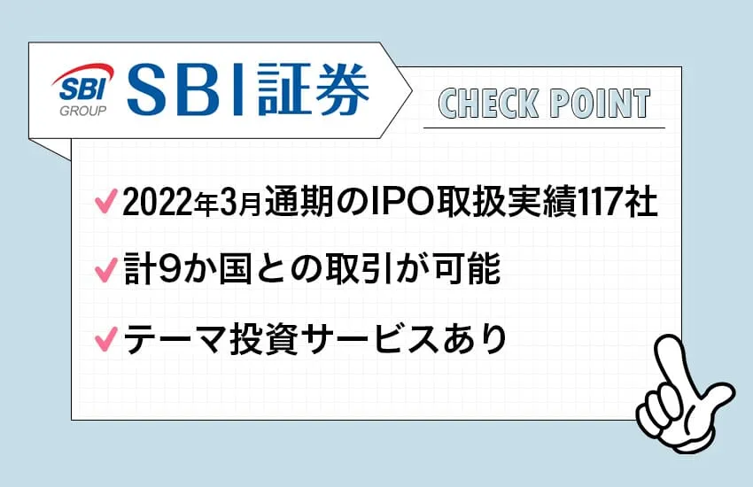 SBI証券のポイント