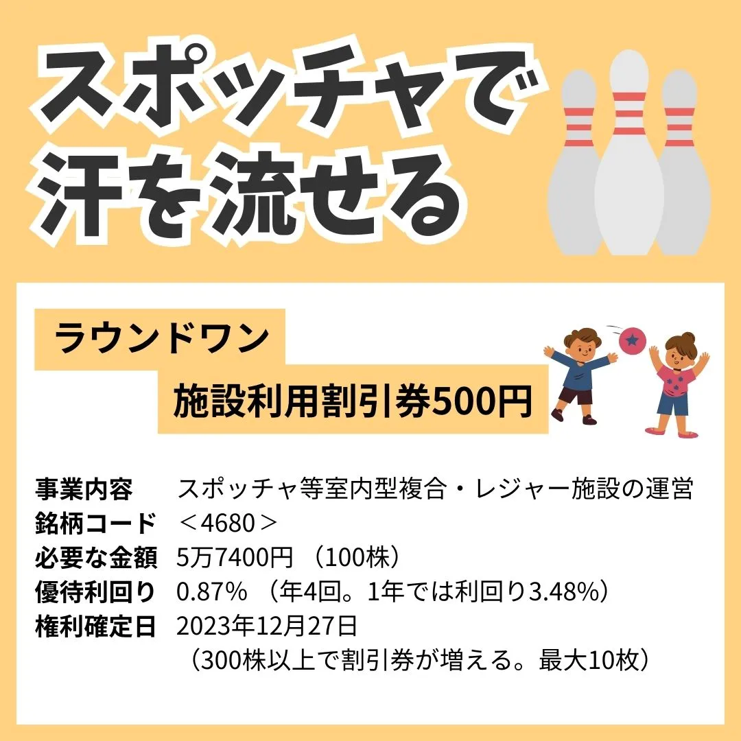 10万円未満で買える人気の12月株主優待